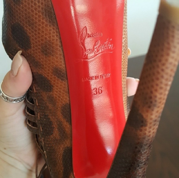 HPπ₯³Christian Louboutin Zoulou heels - Picture 5 of 8